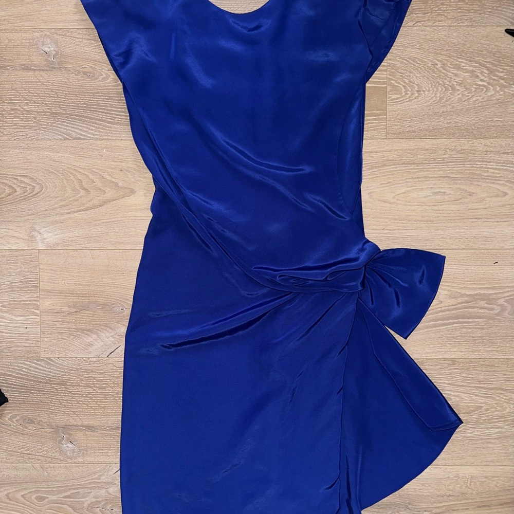 Late 1970’s VTG LILLI DIAMOND DRESS- w/side Bow sz8